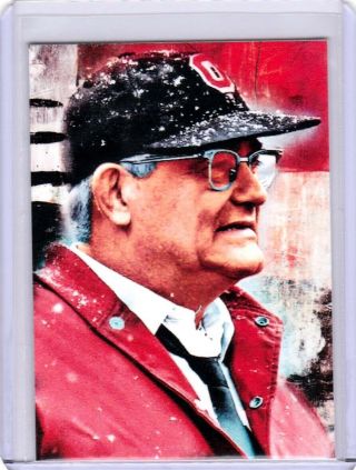 2019 Woody Hayes Ohio State Buckeyes 1/1 Aceo Art Sketch Print Card By:q