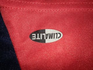 E65 Vtg England Revolution ADIDAS Jersey Size XL Red MLS Long Sleeve 5