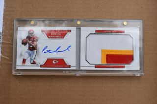 2017 National Treasures Patrick Mahomes Rookie Auto Patch Booklet 38/99
