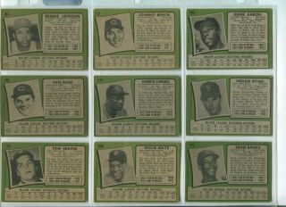 1971 TOPPS BASEBALL COMPLETE 752 - CARD SET VG IN BINDER & PAGES 2