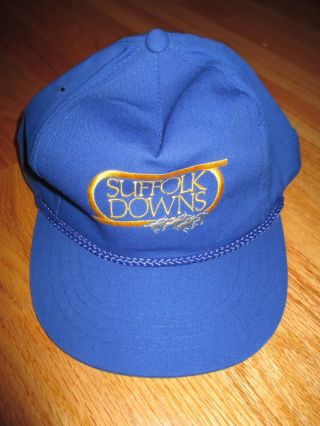 Suffolk Downs East Boston Horse Racing (adjustable Snap Back) Cap