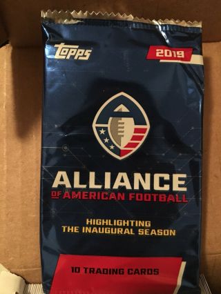 2019 Topps Alliance Of American Football Aaf (175 Card) Complete Set - In Hand