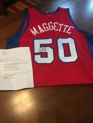 Nba Corey Maggette Clippers Jersey Autographed With Letter Of Authenticity