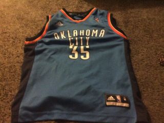 Nba Oklahoma City Thunder Kevin Durant 35 Swingman Jersey Blue Medium M