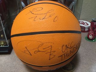 Russell Westbrook Paul George Signed Basketball Okc Oklahoma City Thunder