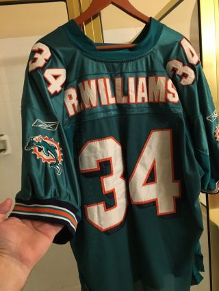 Miami Dolphins / Ricky William Jersey,  Texas Longhorns.  Trophy Winner Bright