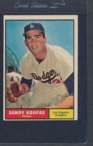 1961 Topps 344 Sandy Koufax Dodgers Ex 1710