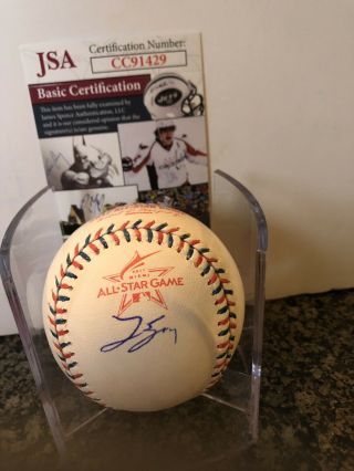 George Springer Signed 2017 All Star Game Baseball Jsa Astros