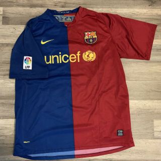 2008 - 2009 Nike FC Barcelona FCB Jersey Shirt Kit Messi Argentina XL 4