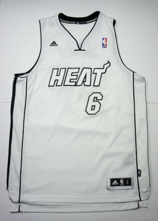 Adidas Miami Heat Lebron James 6 White Hot Men 