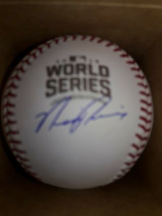Neil Ramirez Chicago Cubs Autographed 2016 World Series Major League Baseball