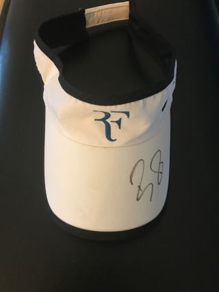 Autographed Roger Federer Visor