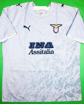 Puma Ss Lazio 2006/07 Xl Home Soccer Jersey Football Shirt Calcio Maglia Italy
