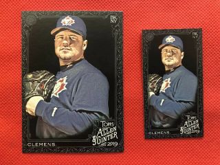 Roger Clemens 2019 Topps Allen & Ginter X Blue Jays Red Sox Base And Mini Sp