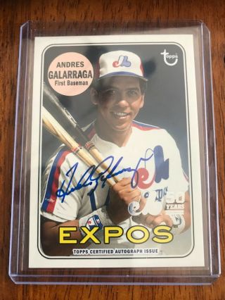 2019 Topps Archives Andres Galarraga Montreal Expos 50th Anniversary Auto