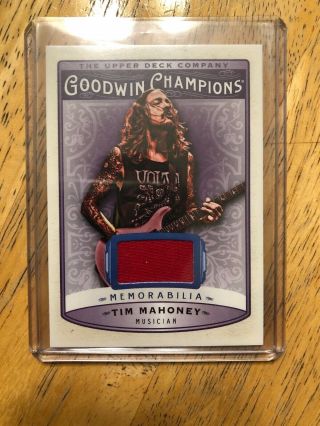 2019 Upper Deck Goodwin Champions Tim Mahoney M - Ym Patch Relic 311 Band