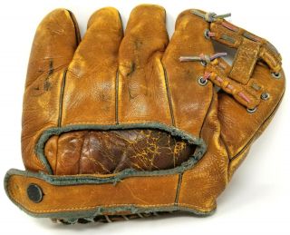 Vintage Macgregor Goldsmith G - 20 Jimmy Brown Split Finger Baseball Glove 1940s