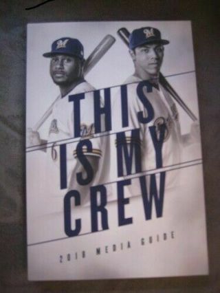 2018 Milwaukee Brewers Baseball Media Guide - Christian Yelich Cover