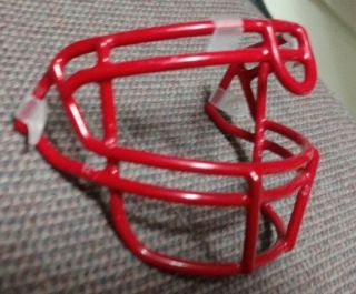 Red Mini Helmet Schutt Facemask Steel Includes Hardware