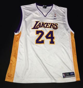 Kobe Bryant 24 La Lakers Mens 2xl Reebok Nba Basketball Jersey