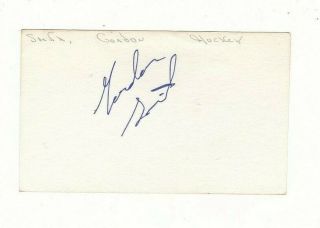 Gordon Smith 1932 & 1936 Usa Olympic Hockey Team Signed 3x5 Index Card Autograph