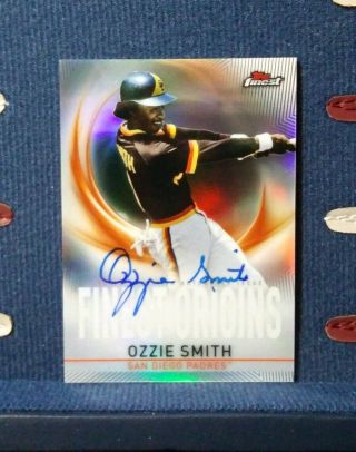 Ozzie Smith 2019 Topps Finest Origins Autograph Refractor Auto FOA - OS Padres 4