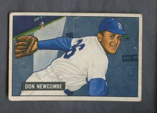 1951 Bowman 6 Don Newcombe Brooklyn Dodgers