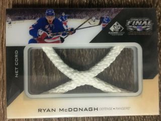 Ryan Mcdonagh 2014 - 15 Sp Game - 2014 Stanley Cup Finals Net Cord 11/25