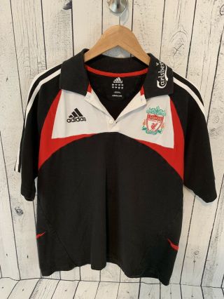 Liverpool Fc Adidas Polo Shirt Size Large Z1