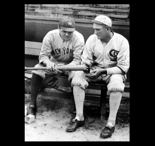 Babe Ruth Shoeless Joe Jackson Photo,  York Yankees,  Chicago Black White Sox