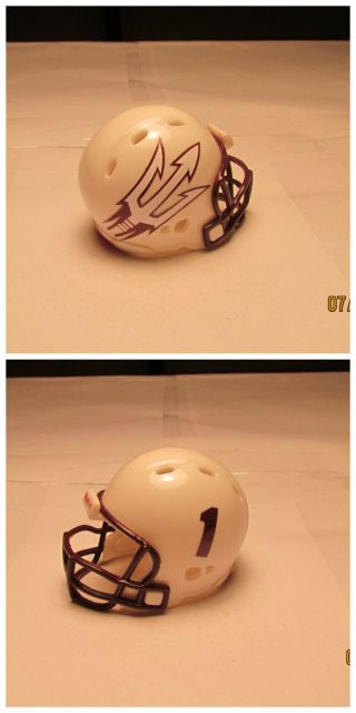 2013 Arizona State Custom Pocket Pro Helmet White Shell