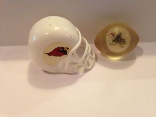 Vintage Gumball Nfl Football & Helmet Set - Cardinals