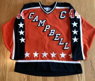 Vintage Ccm 1986 Nhl All Star Game Campbell Division Custom Ross Hockey Jersey L