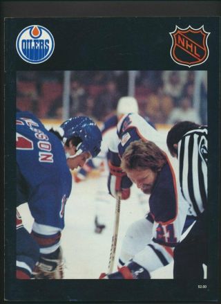 1979 - 80 Vintage Edmonton Oilers Hockey Program Dec 26/79 Wayne Gretzky Colorado