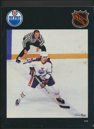 1979 - 80 Vintage Edmonton Oilers Hockey Program Nov 30/79 Wayne Gretzky 1st Nhl