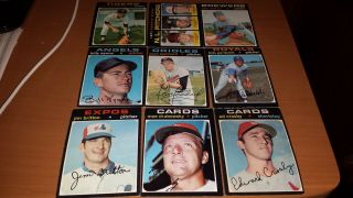 1971 Topps Baseball Cards 375 Different With Stars And Hi 