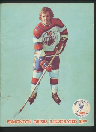 1973 - 74 Vintage Edmonton Oilers Wha Program Feb/74 Vs Chicago 2nd Season Nhl