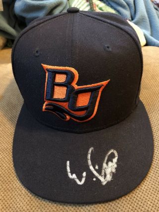 Wander Franco Signed Bowling Green Hot Rods Hat Tampa Bay Rays Autograph