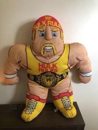 1990 Tonka 22 " Plush Wrestling Buddies Hulk Hogan Wwe Wwf Nwo Very