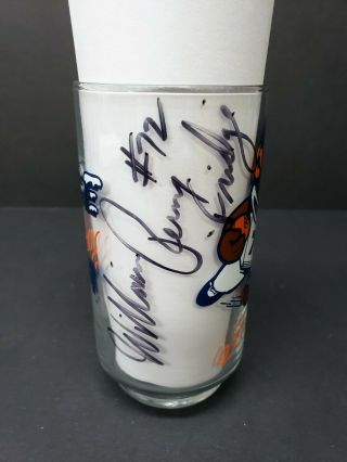 William Fridge Perry Autographed Fridge Fever Drinking Glass Chicago Bears