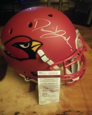 David Johnson Arizona Cardinals Autographed Full Size Schutt Helmet W/jsa