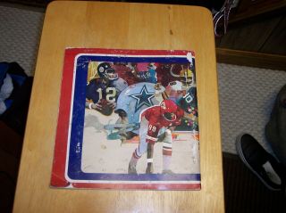 1972 Sunoco NFL Action 56 page Stamp Album with 144 Stamps 2