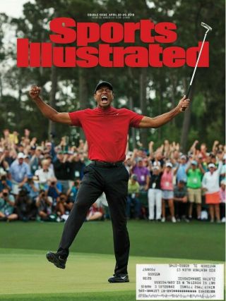April 22,  2019 Tiger Woods Golf The Masters 5th Green Jacket Sports Illustrated