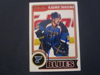 Vladimir Tarasenko Signed Card St.  Louis Blues Superstar Stanley Cup Finals