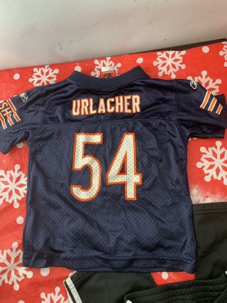 Chicago Bears Football Brian Urlacher Jersey Kids Size 4t Reebok Nfl