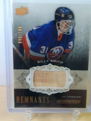 2018 - 19 Ud Engrained Remnants Game Stick Billy Smith Ny Islanders 090/100