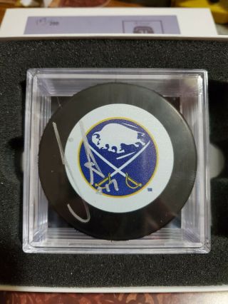 Jp Dumont Autographed Buffalo Sabres Hockey Puck - Dave And Adams.
