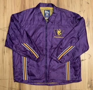 Vintage Pro Player University Of Washington Huskies Windbreaker Jacket Men Large