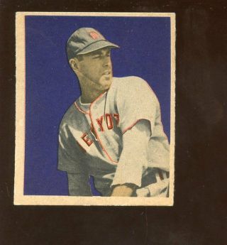 1949 Bowman Baseball Card 35 Vic Raschi Rookie York Yankees Ex,