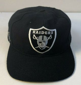 Vintage Oakland Los Angeles Raiders Snapback Hat American Needle Black Gray